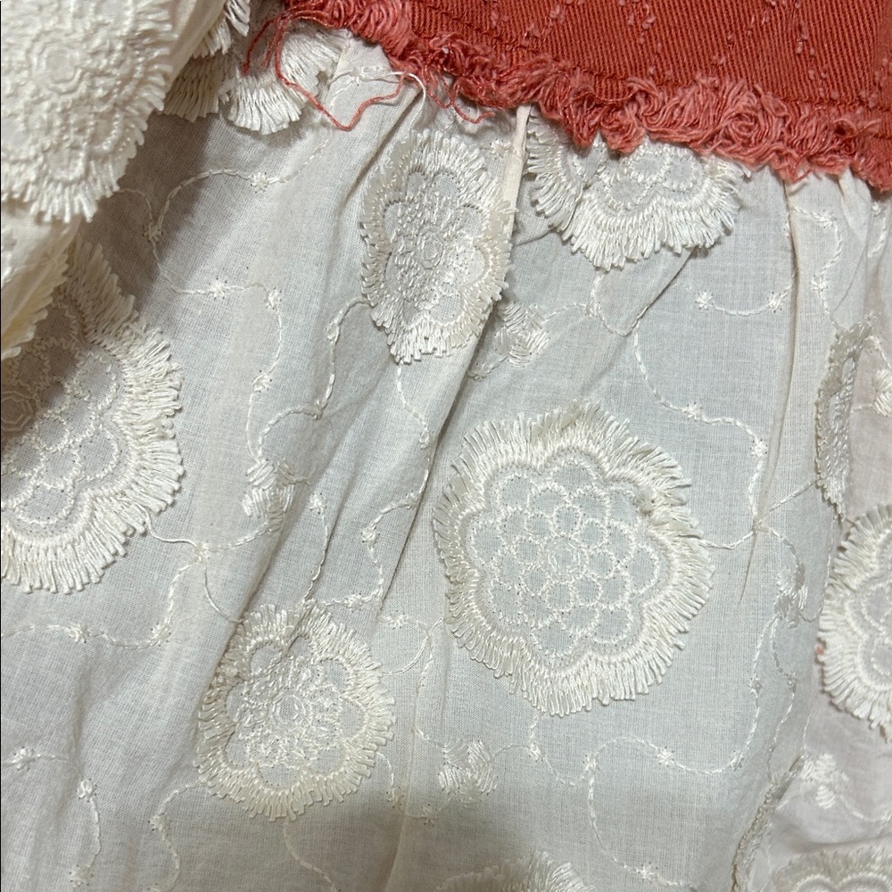 POL Rust & Cream Patchwork Hooded Jacket - image 8